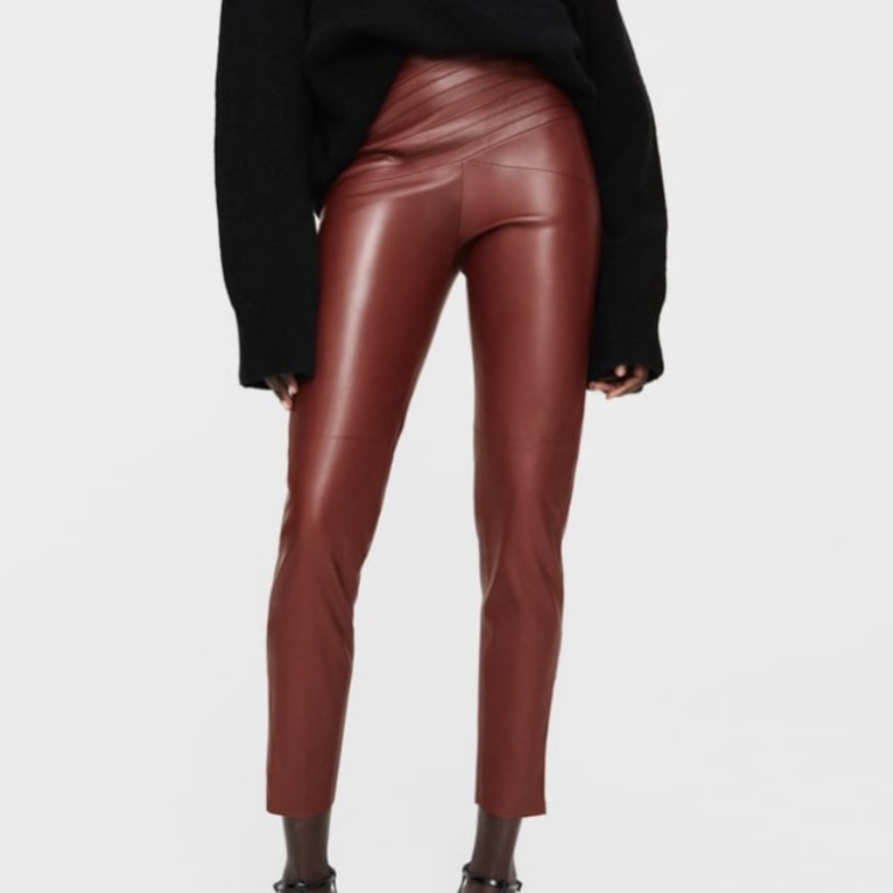 Zara Faux Leather Leggings